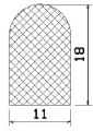 MZS 25029 - EPDM sponge profiles - Semi-circle, D-profiles