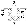 MZS 25074 - Schaumgummiprofile bzw. Moosgummiprofile - U-Profile