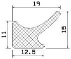 MZS 25102 - Gummiprofile - Türscheiben- Fensterdichtungsprofile