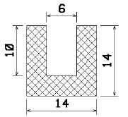 MZS - 25112 - Schaumgummiprofile bzw. Moosgummiprofile - U-Profile