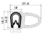 SD-0351 - coextrudált fémbetéttel - Élvédő profilok