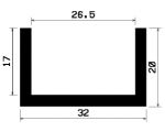 TU1- 0435 - EPDM-Gummi -Profile - U-Profile