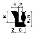 TU1- 0545 - EPDM-Gummi -Profile - U-Profile