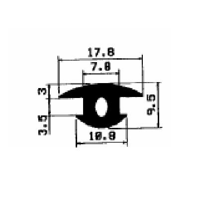 FA - 2533 - EPDM Gummi-Profile - Abdeckung und T-Profile