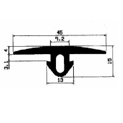 FA 2609 - EPDM Gummi-Profile - Abdeckung und T-Profile