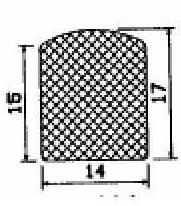 MZS 25814 - EPDM-Schaumgummi-Profile - Halbrundprofile / D-Profile