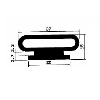 RT 2492 - EPDM-Kautschukprofile - Rolltor- und Fingerschutzprofile