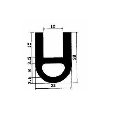 TU1- 2568 - EPDM-Gummi -Profile - U-Profile