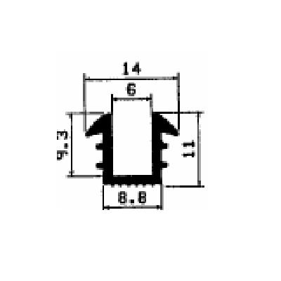 TU1- 2569 - EPDM-Gummi -Profile - U-Profile