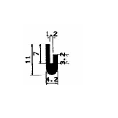 TU1- 2580 - EPDM-Gummi -Profile - U-Profile