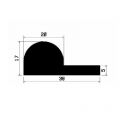 FN 2645 - EPDM-Gummi-Profile - Fahnenprofile bzw. P-Profile