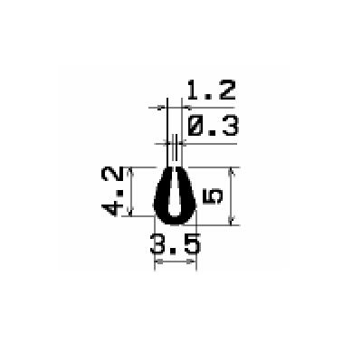 - TU1- G696 - EPDM-Gummi -Profile - U-Profile