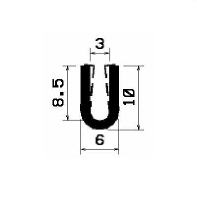 TU1- 2702 - EPDM-Gummi -Profile - U-Profile