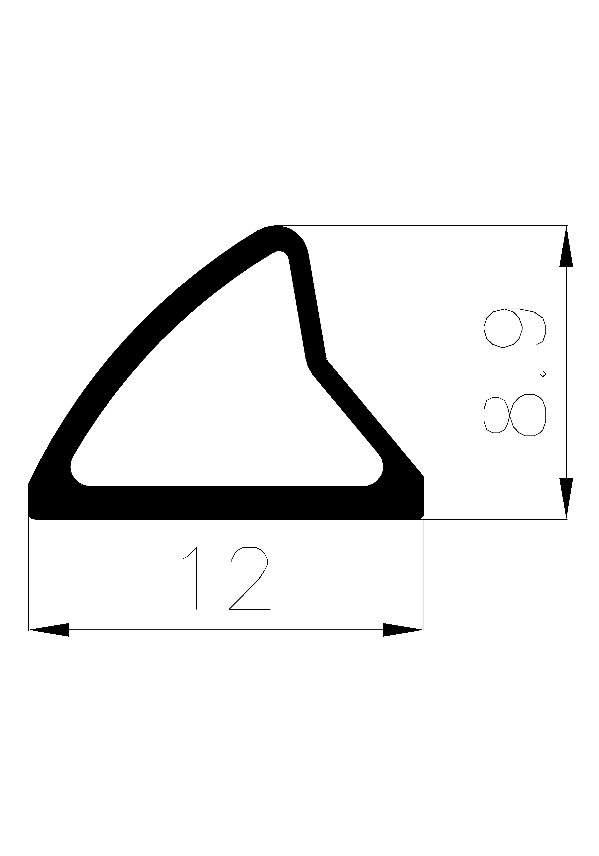 10310370KG - Gummiprofile - Türscheiben- Fensterdichtungsprofile