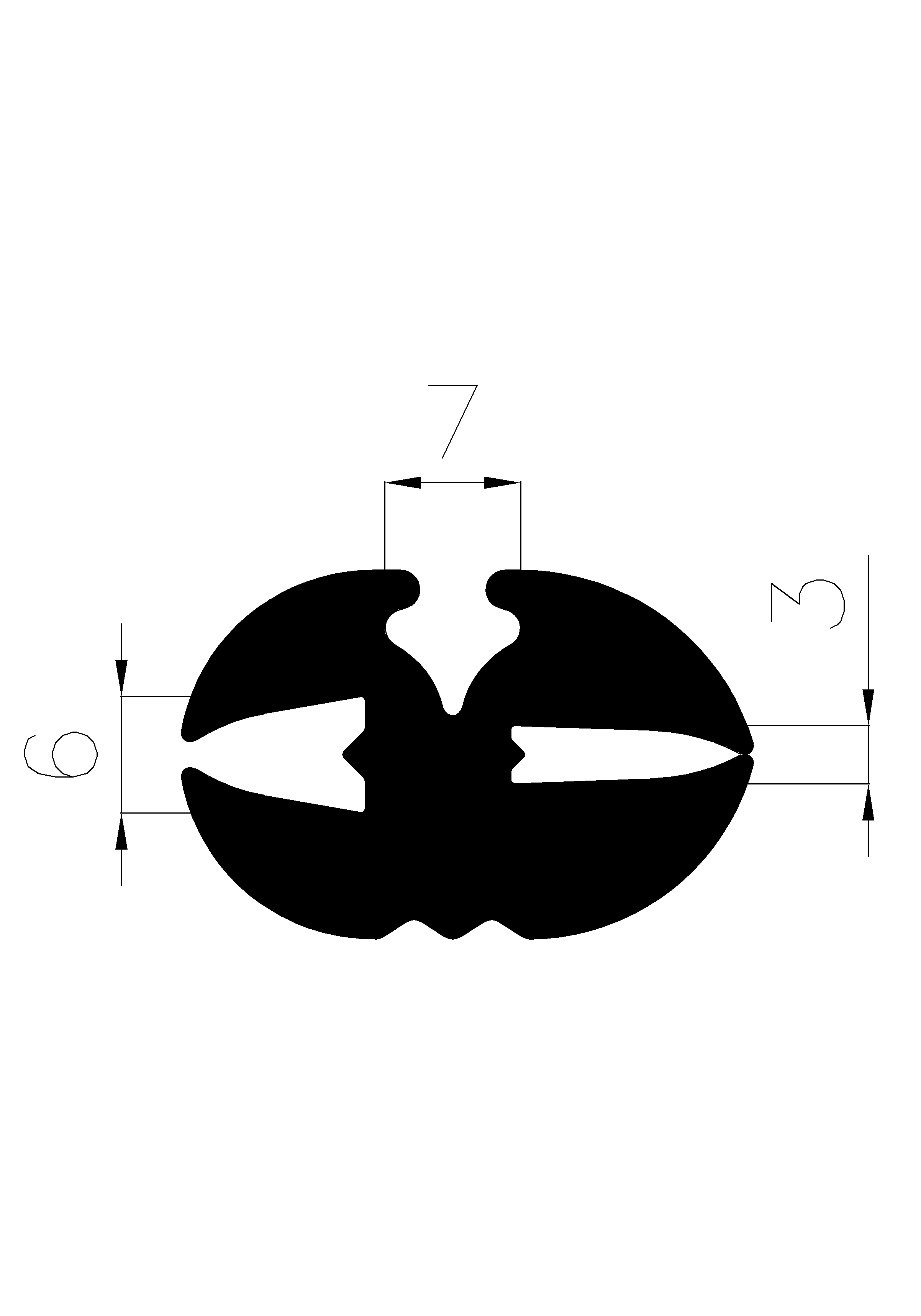 10470365KG - rögzítő EPDM  profilok - Rögzítő és feszítő profilok