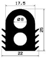 HR 1320 - EPDM gumiprofilok - Félkör alakú, D-profilok