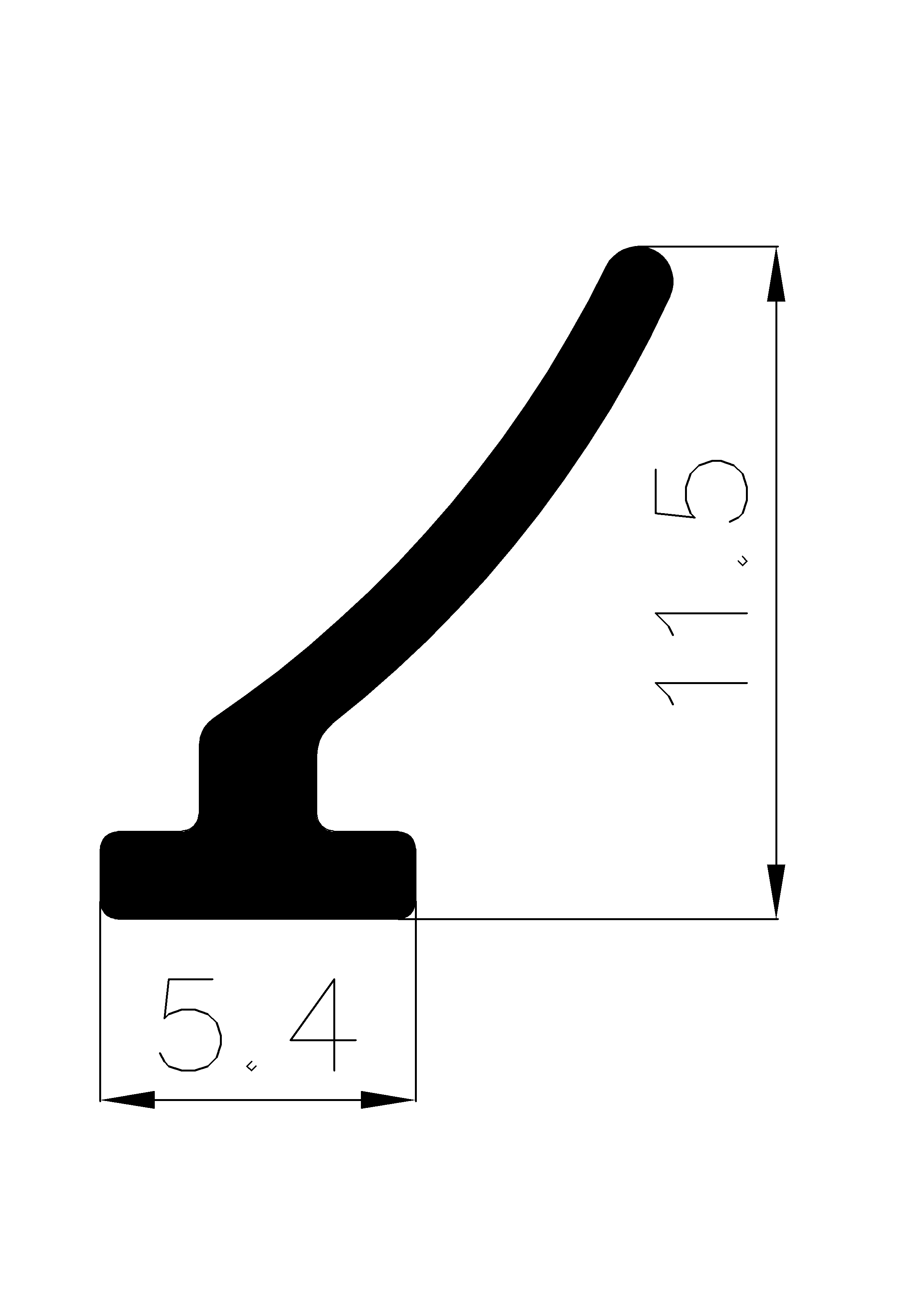 11890365KG - rubber profile - Door-frame profiles
