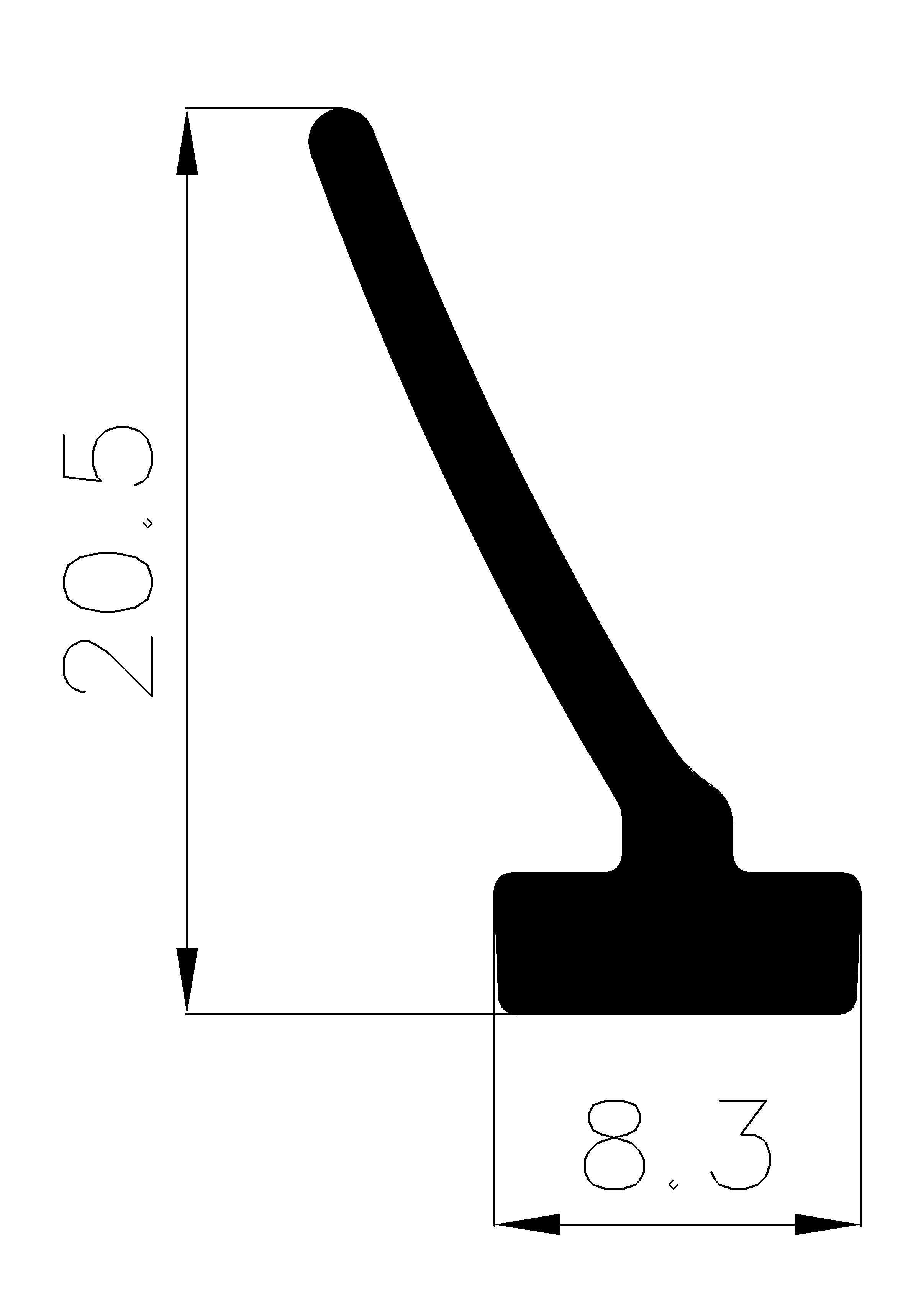 11940370KG - rubber profile - Door-frame profiles