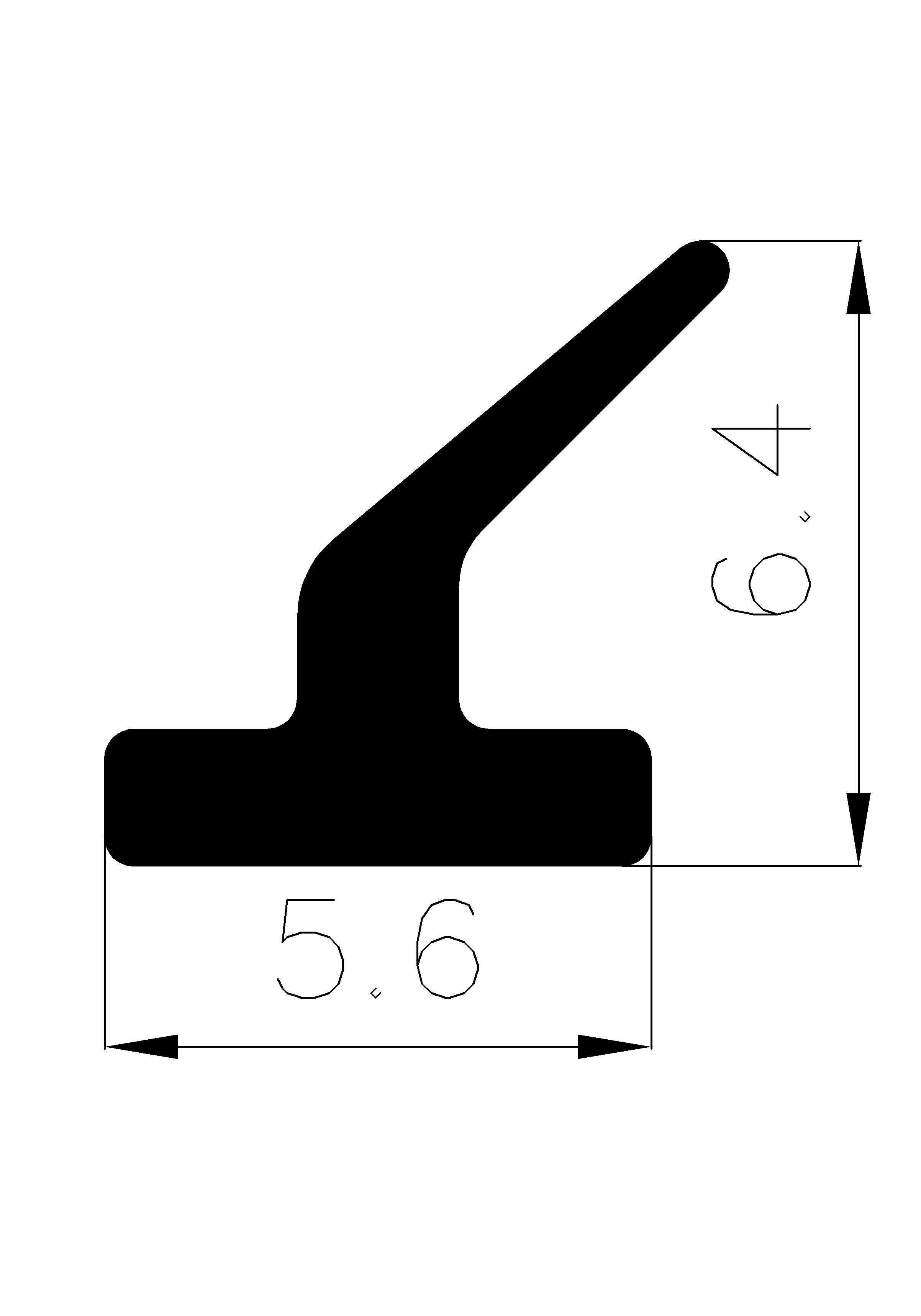 11960370KG - Gummiprofile - Türscheiben- Fensterdichtungsprofile