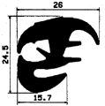 KL 1356 - rögzítő EPDM  profilok - Rögzítő és feszítő profilok