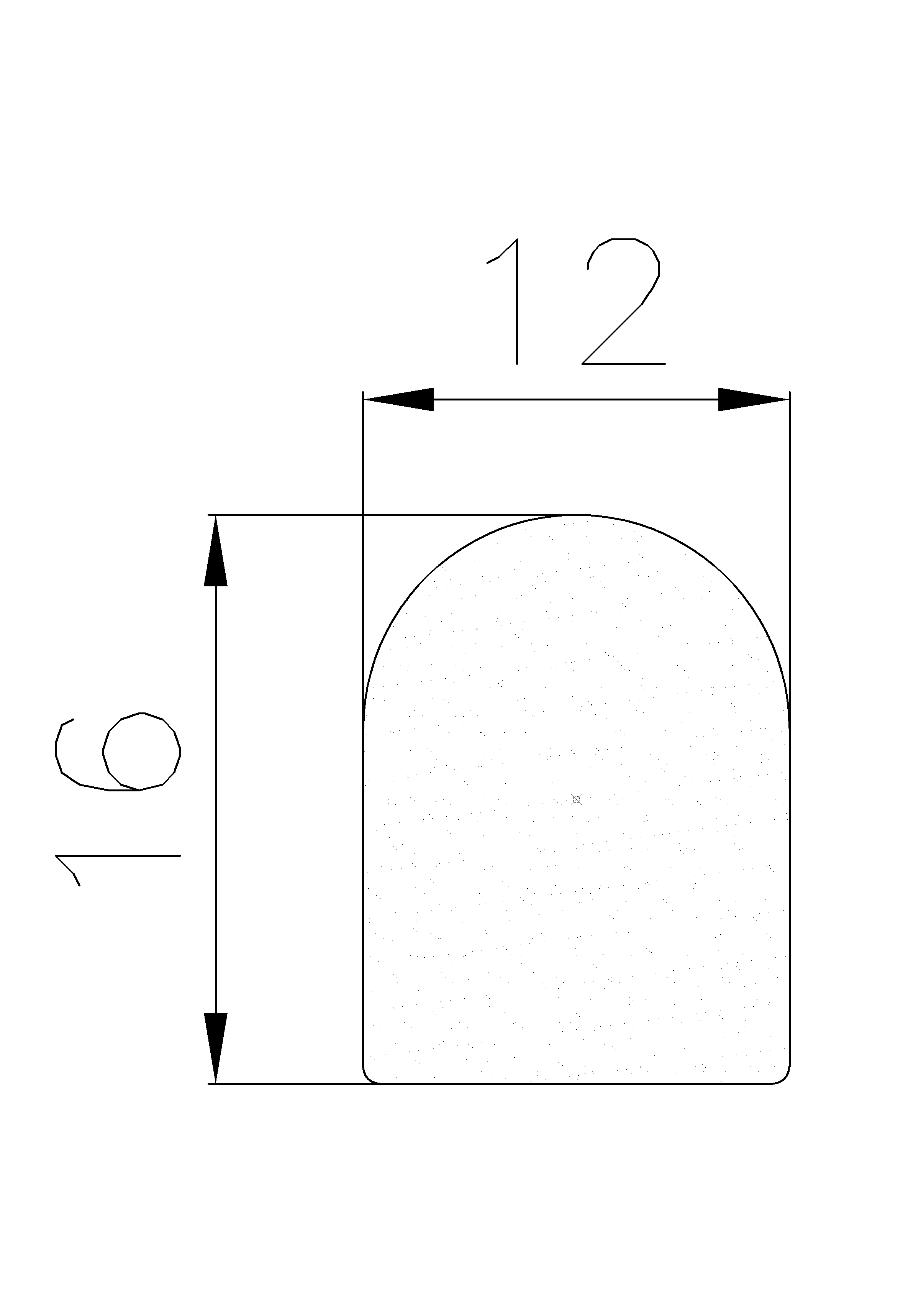 12260403KG - EPDM-Schaumgummi-Profile - Halbrundprofile / D-Profile