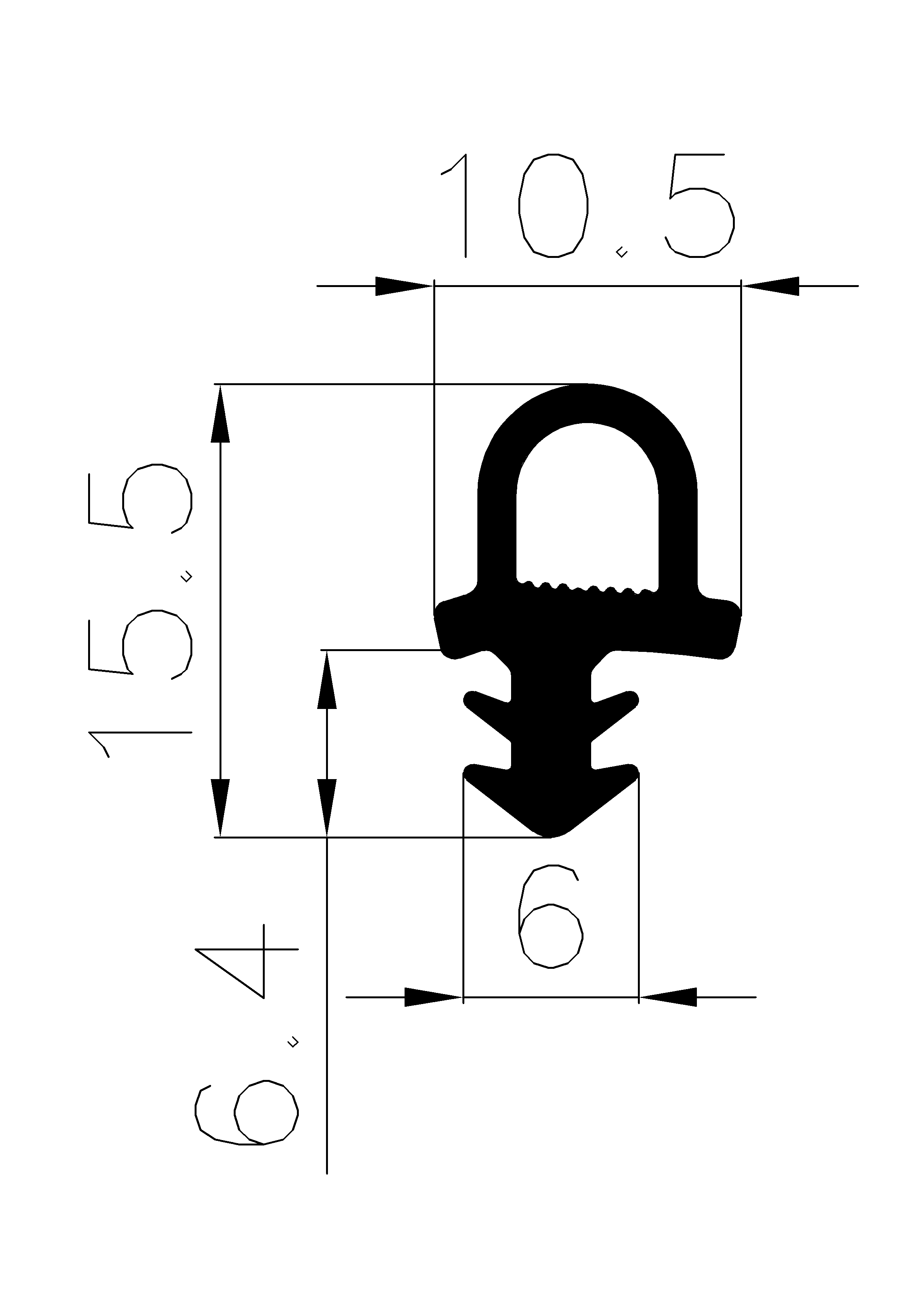 12450370KG - rubber profile - Door-frame profiles