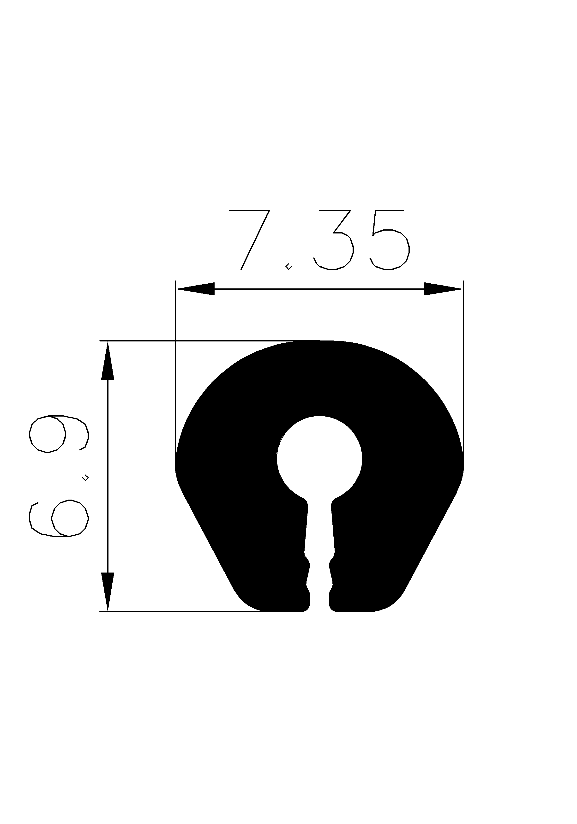 12680370KG - EPDM-Gummi -Profile - U-Profile