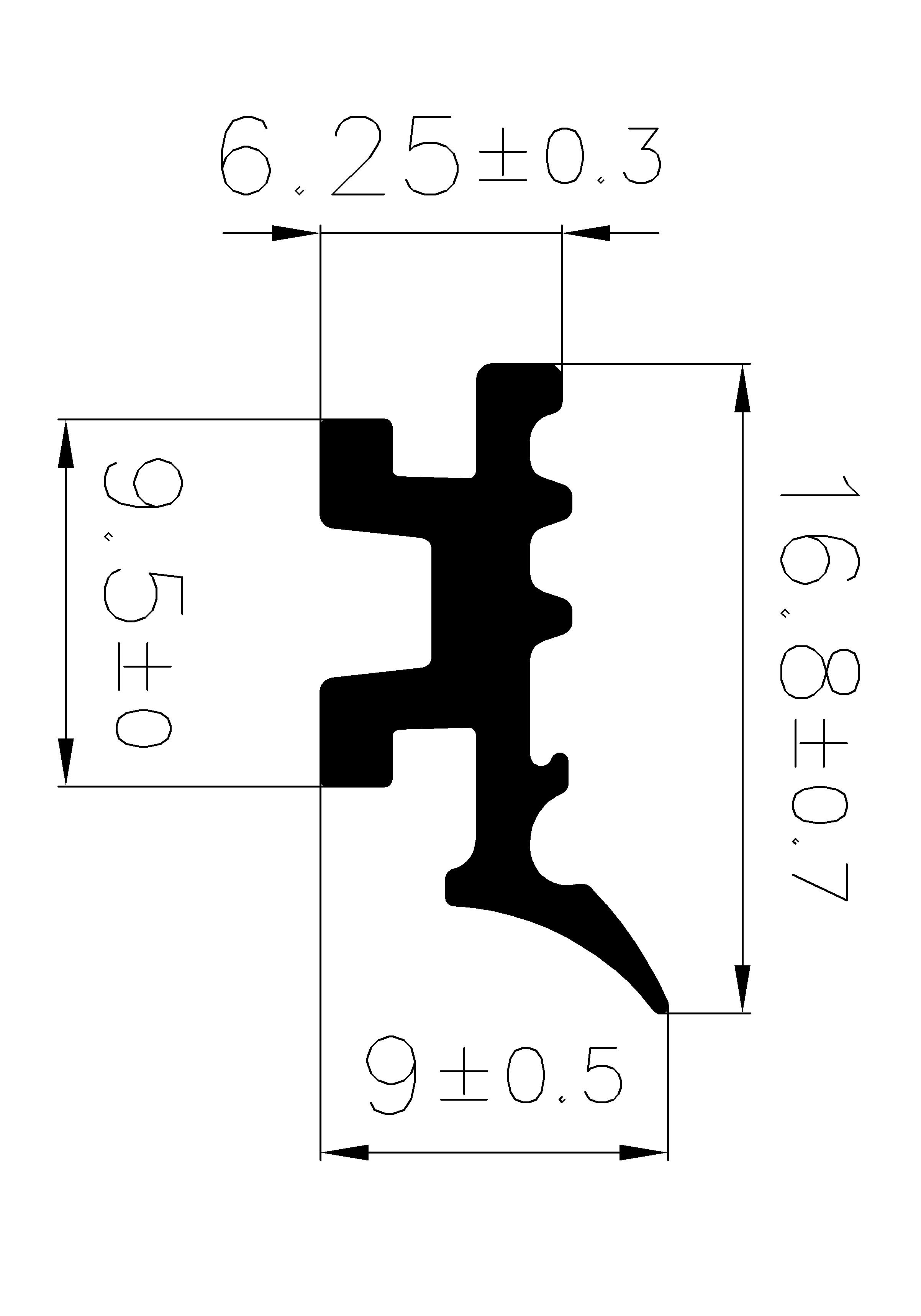 12730370KG - Verglasunsprofile