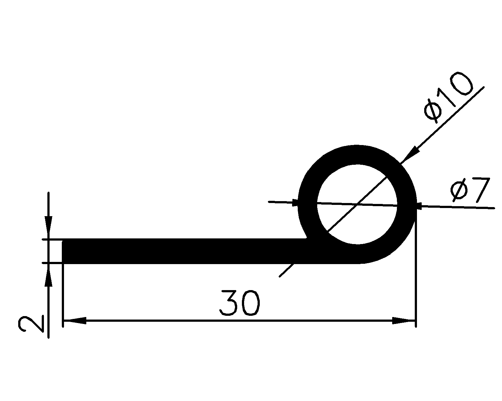 13040370KG - EPDM profiles - Flag or 'P' profiles