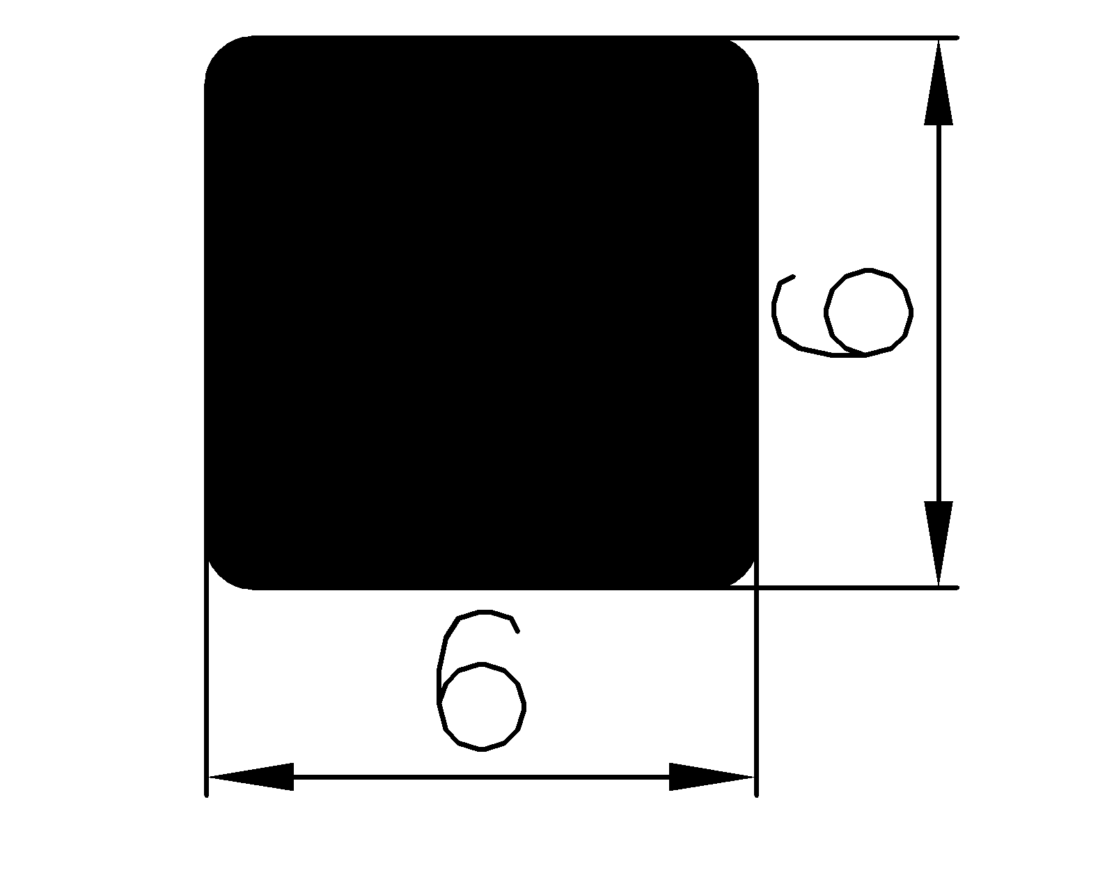 13850350KG - Gummiprofile - Rechteck-Profile