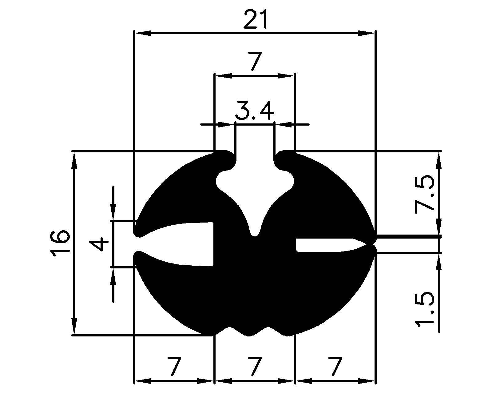14280365KG - Glazing profiles 14280365KG - Glazing profiles
