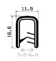 SD-0531 - coextrudált fémbetéttel - Élvédő profilok