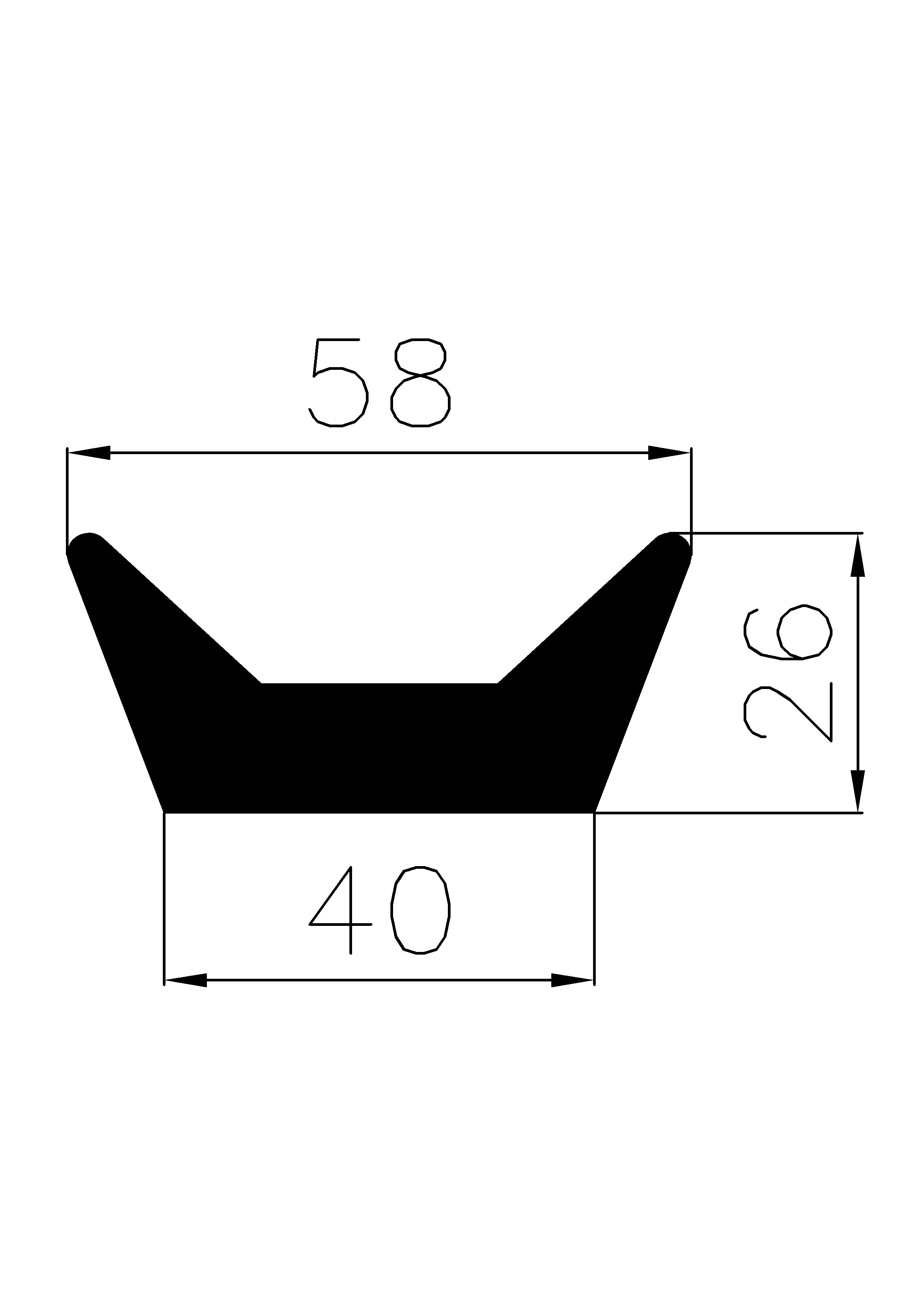 1490360KG - EPDM-Gummi -Profile - U-Profile