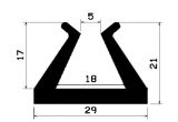 TU1- 0676 - EPDM-Gummi -Profile - U-Profile