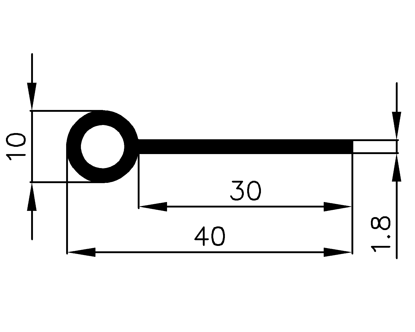 15970370KG - EPDM-Gummi-Profile - Fahnenprofile bzw. P-Profile