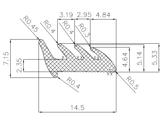 13950160KG - Glazing profiles