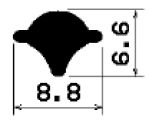 KL FR 0668 - stretcher EPDM profiles - Stabilizing and stretcher profiles