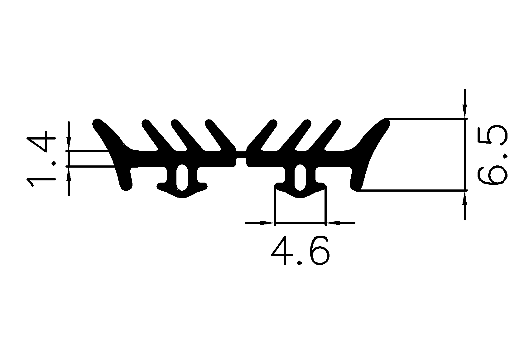 1680380KG - Verglasunsprofile