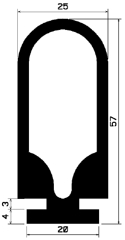 RT 0272 - EPDM-Kautschukprofile - Rolltor- und Fingerschutzprofile