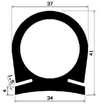 RT 0273 - EPDM-Kautschukprofile - Rolltor- und Fingerschutzprofile