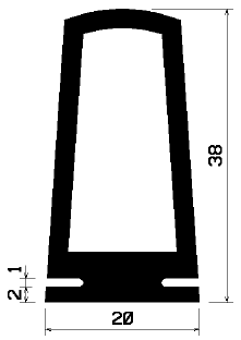 RT 0411 - EPDM-Kautschukprofile - Rolltor- und Fingerschutzprofile