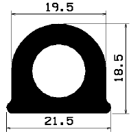 RT - 0558 - EPDM rubber profiles - Sliding door – finger-guard profiles