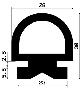 RT 0591. - Silikon-Kautschukprofilen - Rolltor- und Fingerschutzprofile