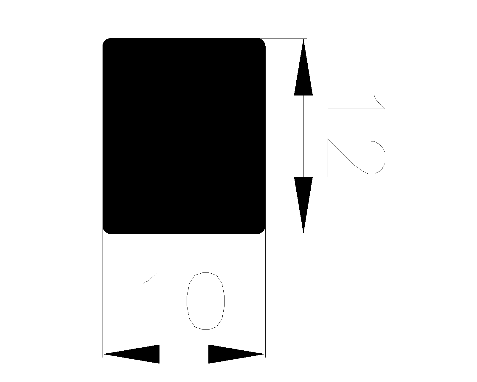 17740403KG - sponge profiles - Square profiles