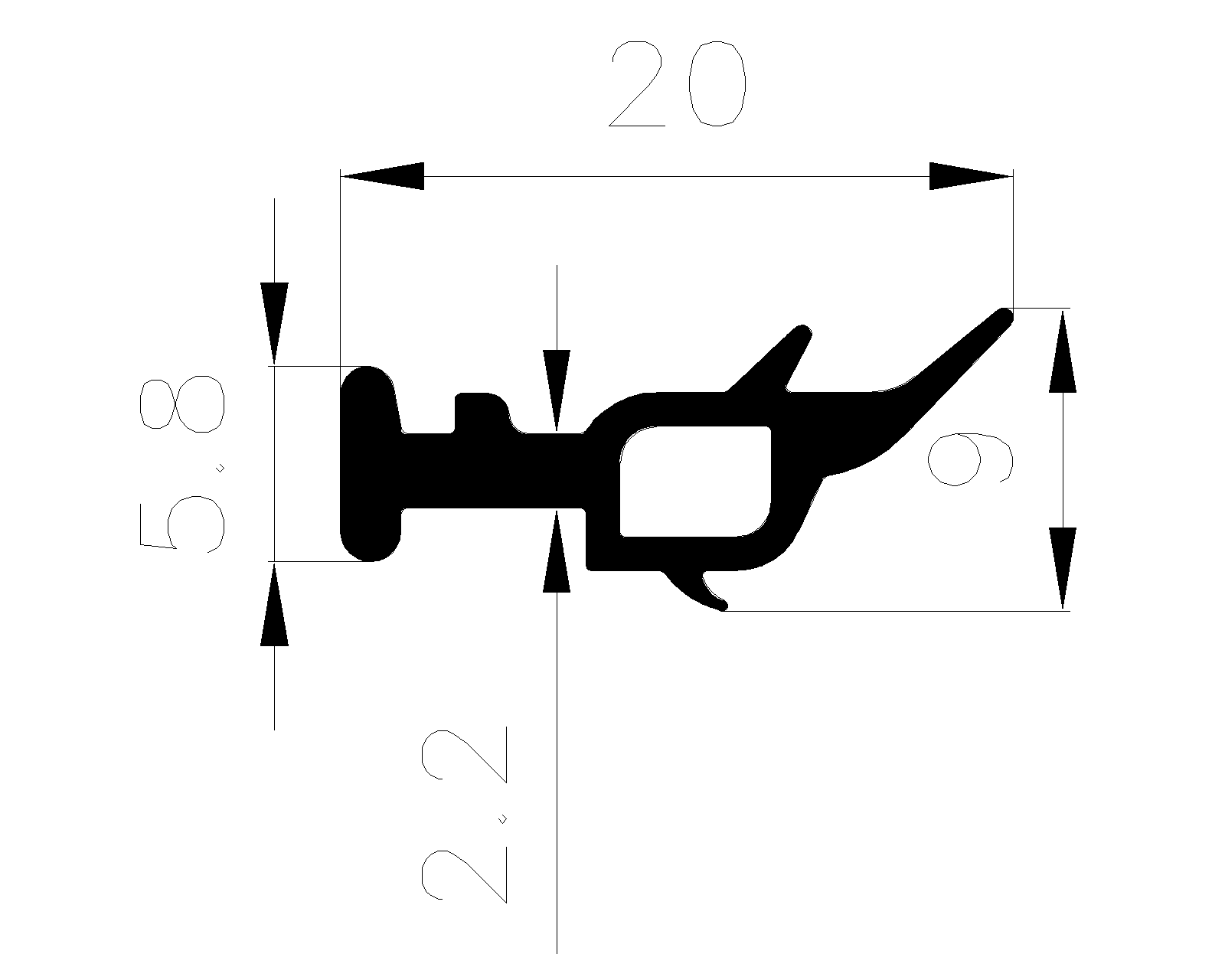 17990365KG - Glazing profiles