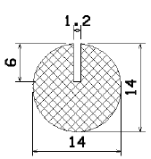 MZS 25444 - sponge profiles - U shape profiles