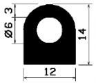 HR 1388 - EPDM-Gummiprofile - Halbrundprofile / D-Profile