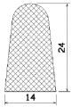 MZS 25198 - EPDM-Schaumgummi-Profile - Halbrundprofile / D-Profile