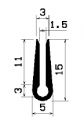 TU1- 0758 - EPDM-Gummi -Profile - U-Profile