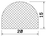 MZS 25356 - EPDM-Schaumgummi-Profile - Halbrundprofile / D-Profile